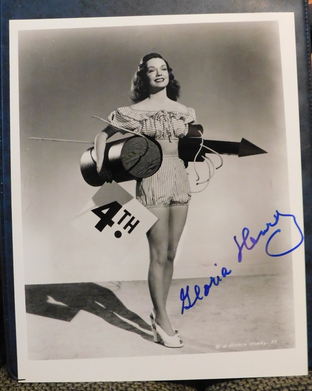 Gloria Henry autographed 8x10 photo of this sexy & beautiful actress