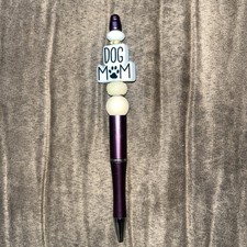 Custom Made Beaded Pen Dog Mom 