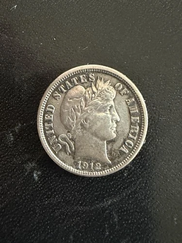 1912 P Barber Liberty Head Dime XF