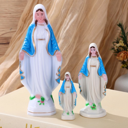 3pcs Virgin Mary Statue Resin Figurine Decorative Church Ornament for Home - Picture 9 of 12