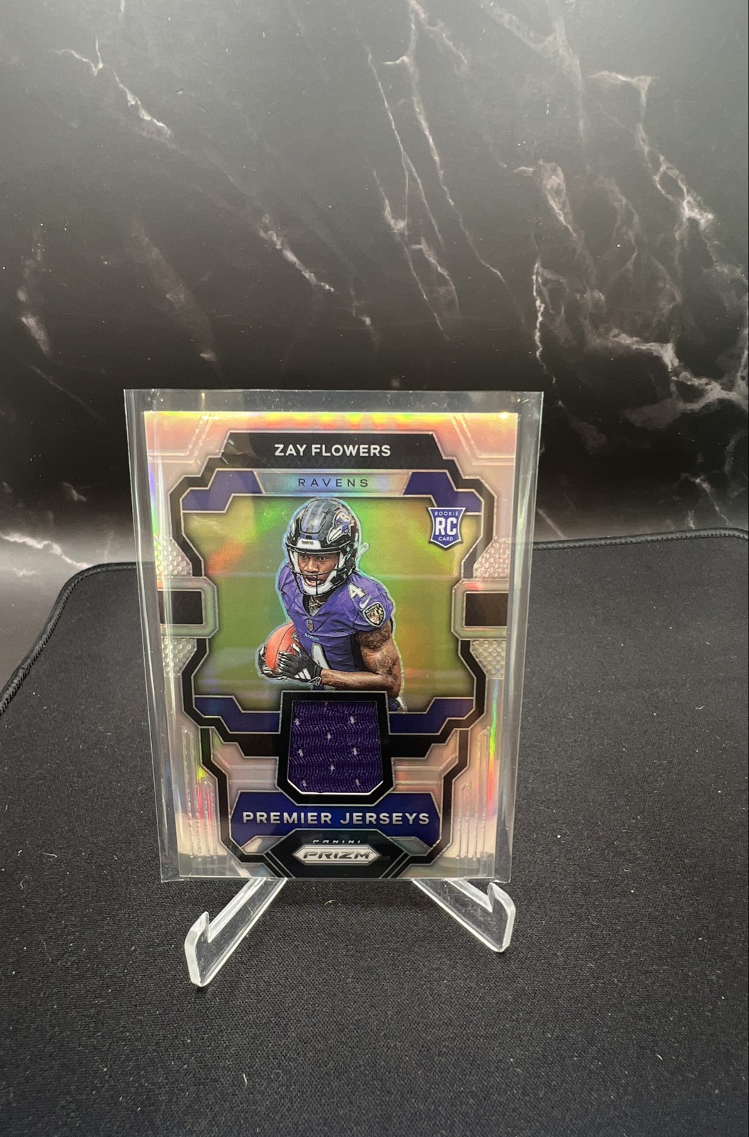 2023 Panini Prizm - Premier Jerseys Zay Flowers #PJ-ZF (MEM, RC)