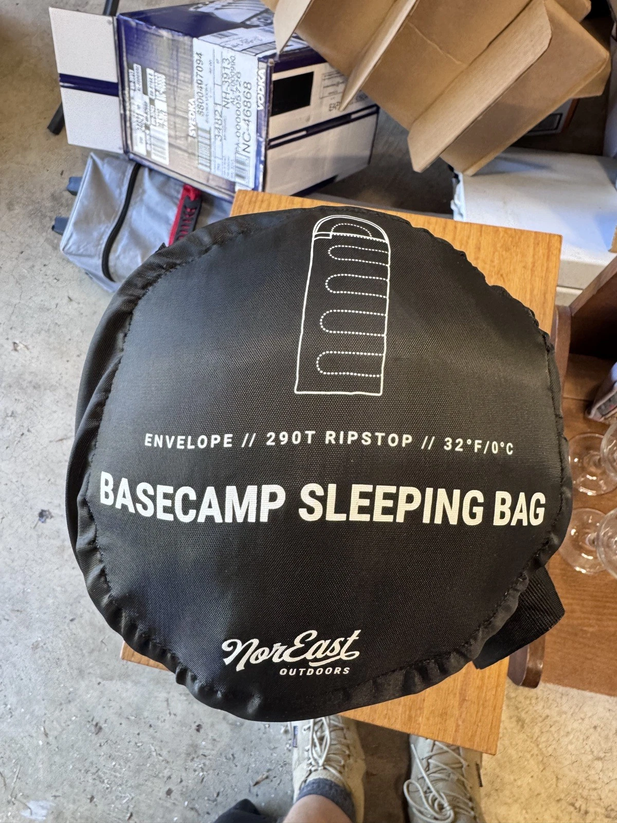 NorEast Outdoors Sleeping Bag Basecamp, Envelope/290T Ripstop/32F