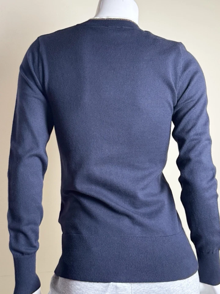 Suéter suéter de golf para mujer Golfino $169 azul marino talla 6/S.   (B.189) Foto 3 de 4