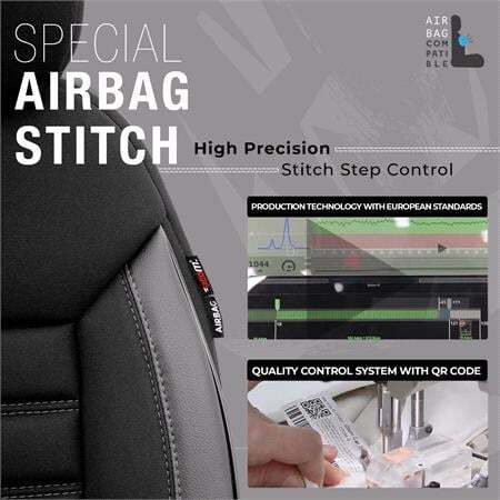 Premium Autositzbezüge Schwarz Grau für Suzuki Vitara 2015-2019 - Bild 3 von 9