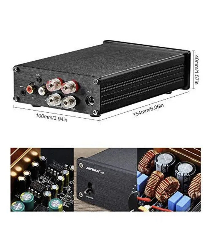 AIYIMA A07 TPA3255 Power Amplifier 300Wx2 HiFi Class D