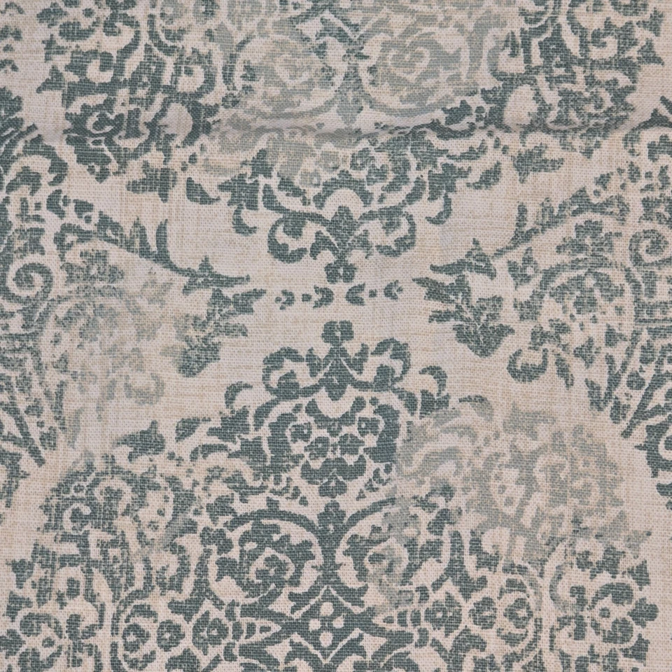 Par Paneles Cortinas 83x52 Ojal Azul Verde Marfil Filtro Luz Foto 4 de 4