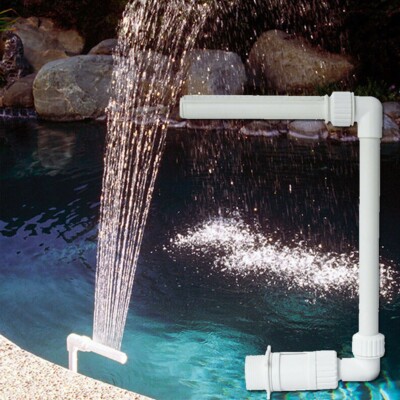 Dekorieren Sie Ihren Pool mit verstellbarem Wasserfallbrunnen f??r ein entspanne
