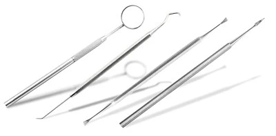 INSTRUMENTENRW Zahnsteinentferner Mundspiegel Zahnsonde Zahnreiniger Zahnsteinkratzer Entgitter