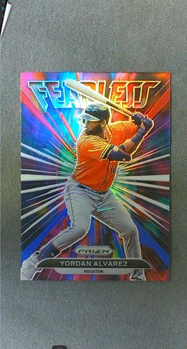 2022 Panini Prizm Fearless Red White Blue Prizm #16 Yordan Alvarez Astros - Picture 1 of 2