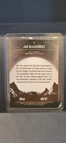 Jan Blachowicz /75 Moonrise Topps Midnight 2024 UFC - Picture 2 of 2