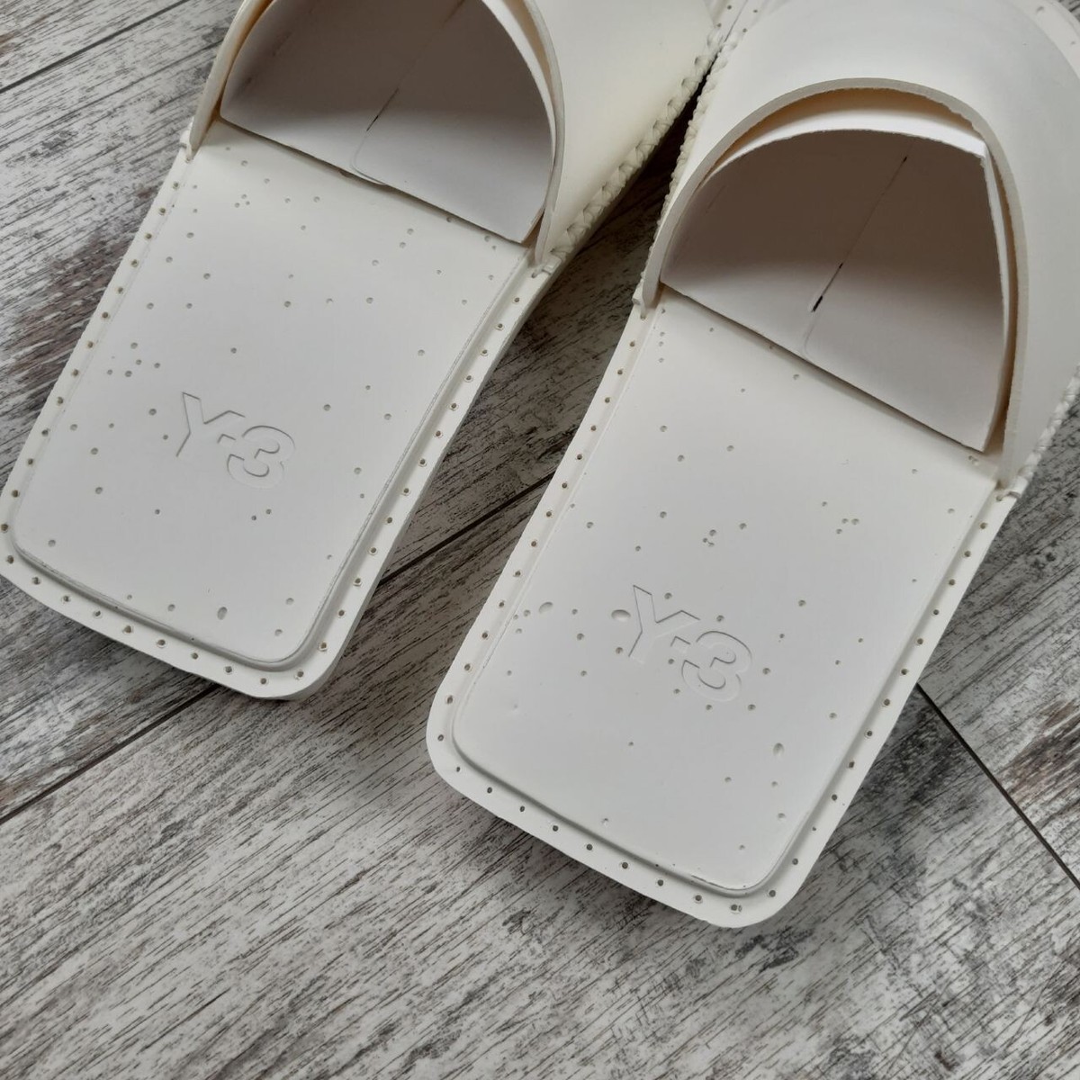 Adidas Y-3 Water Slides White FZ6424 Size 8 US | eBay