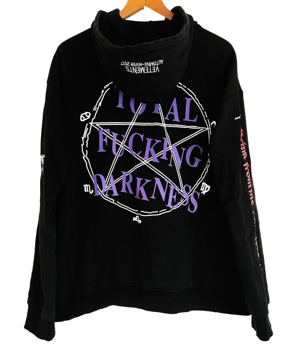 Vetements TFD Hoodie Sweatshirt Black RARE | eBay