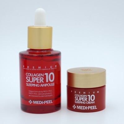 MEDI PEEL Collagen Super10 Sleeping Care Set 2 Items Elasticity Glow