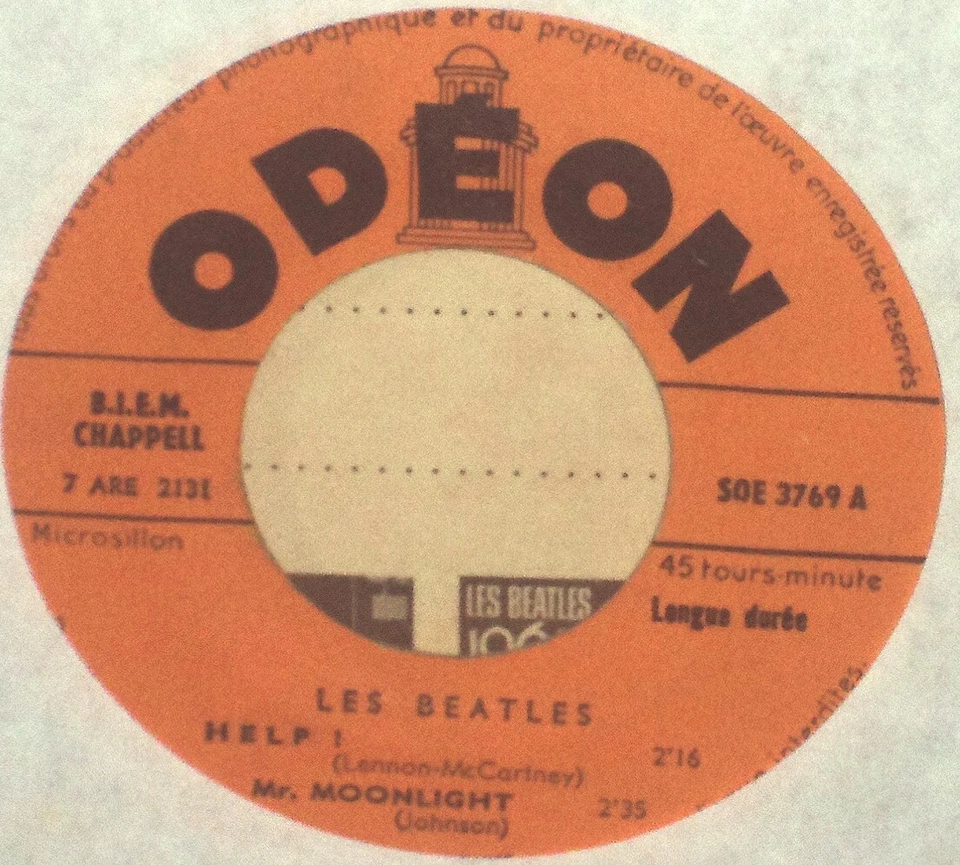 BEATLES "Help" 1960's FRENCH ONLY 4 song Ep w/ps LENNON McCARTNEY STARR HARRISON - Image 2 of 3