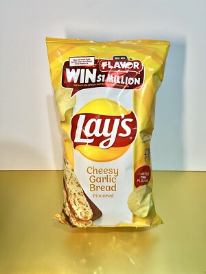   New Limited Edition Lays CHEESY GARLIC BREAD Contest Potato Chips 8oz