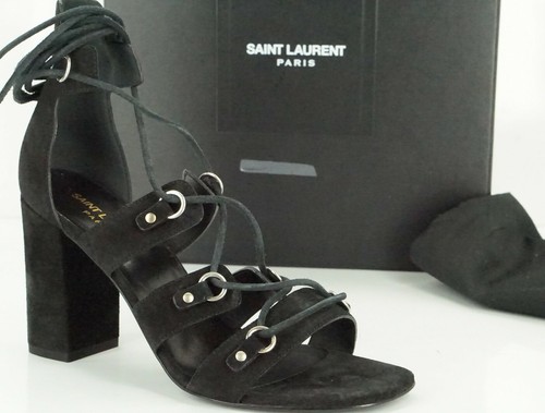 ysl lace up sandals