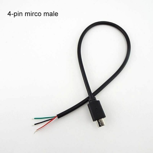 1/5X Micro USB 2.0 A Female male Jack Connector 2/4 Pin Wire Data Charge Cable - Picture 11 of 12