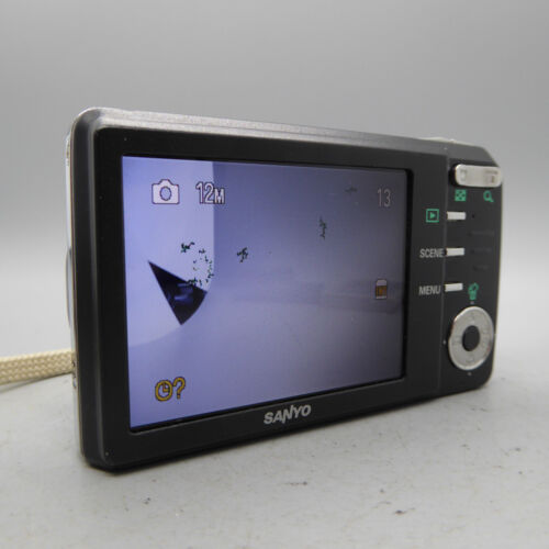 Sanyo VPC-X1200EX 12.1MP Compact Digital Camera Black Tested *Read* - Picture 3 of 10