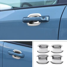 For Ford Maverick 2022-2025 Chrome Exterior Door Handle Bowl Cover Trim Decor 4P