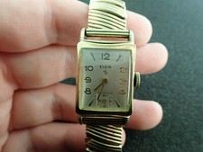 VINTAGE ELGIN WRISTWATCH CALIBER 673 RUNNING AND KEEPING TIME