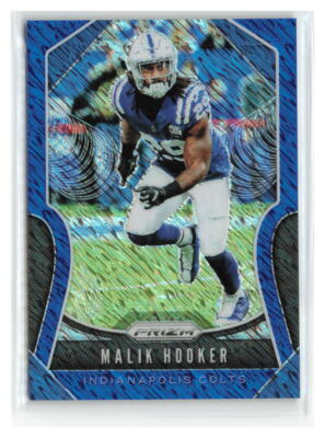 Malik Hooker 2019 Panini Prizm Blue Shimmer SSP /10 #149-COLTS