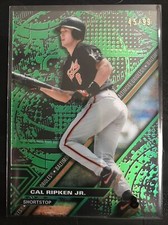 2017 Topps High Tek Pattern 1 Green Rainbow 45/99 Cal Ripken Jr #HT-CRJ HOF
