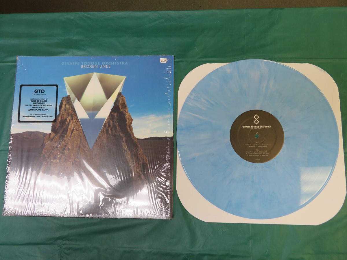 Giraffe Tongue Orchestra-GTO-Broken Lines-BLUE-Record LP