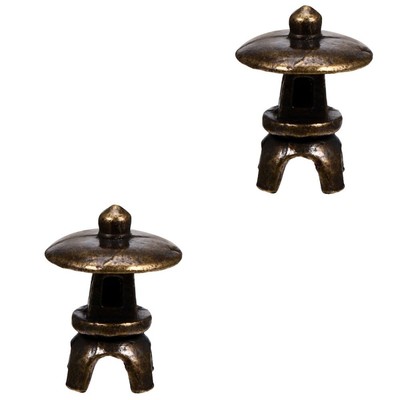  2 Pack Laternenverzierung Zen-Gartendekoration Zen-Gartendekorationen