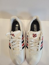 K-Swiss Court Lite Stripes White Corporate Men Size 8.5 Shoes Low