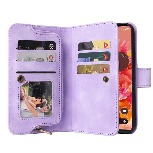 For Google Pixel 6/6a/6 Pro/7/7 Pro Magnetic Flip Stand Crossbody Wallet Case - Zdjęcie 12 z 72