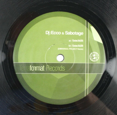 DJ ECOO & SABOTAGE BACKLIT 12'' DNB DJ VINYL  DRUM AND BASS