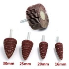 15mm - 80mm Sanding Flap Wheel Disc Sandpaper Abrasive 6mm Shank Drill 80 Grit