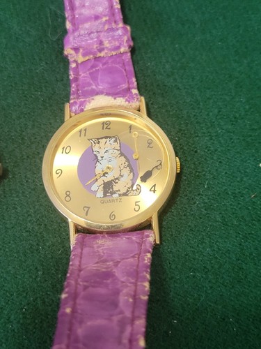 Lot of 3 Cat Themed Women's Watches - Picture 5 of 6