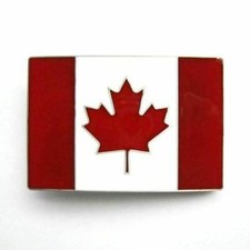 Canada Canadian Flag Metal Fashion Belt Buckle