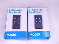  2 2GIG 2GIG-KEY2-345 4 Button Wireless Remote Key Ring Keyfob 121724 