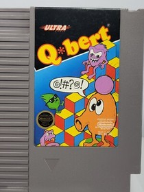 Qbert Q*bert Nintendo Nes Ultra 1989 Konami Clean Tested Working Cartridge Only