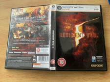 Resident Evil 5 PC DVD game with manual