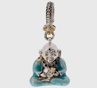 Retired Barbara Bixby Sterling & 18k Enamel Buddha Charm J145325 Retired Barbara Bixby Sterling & 18k Enamel Buddha Charm J145325