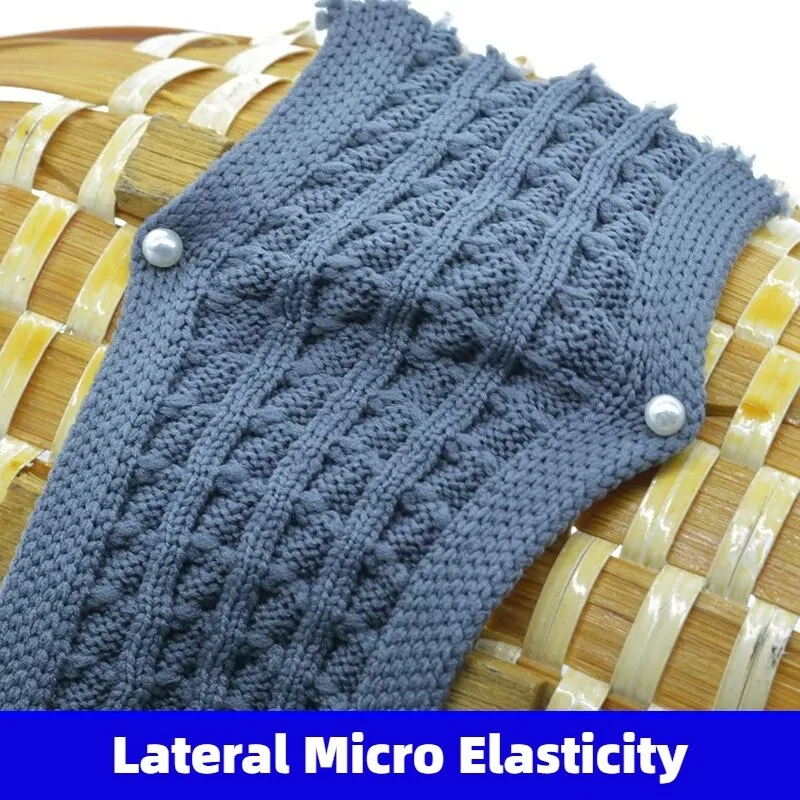 Knit Trimming Sweater Belt Ribbon Pants Side Fabric Clothing Side Widening - Image 4 of 4