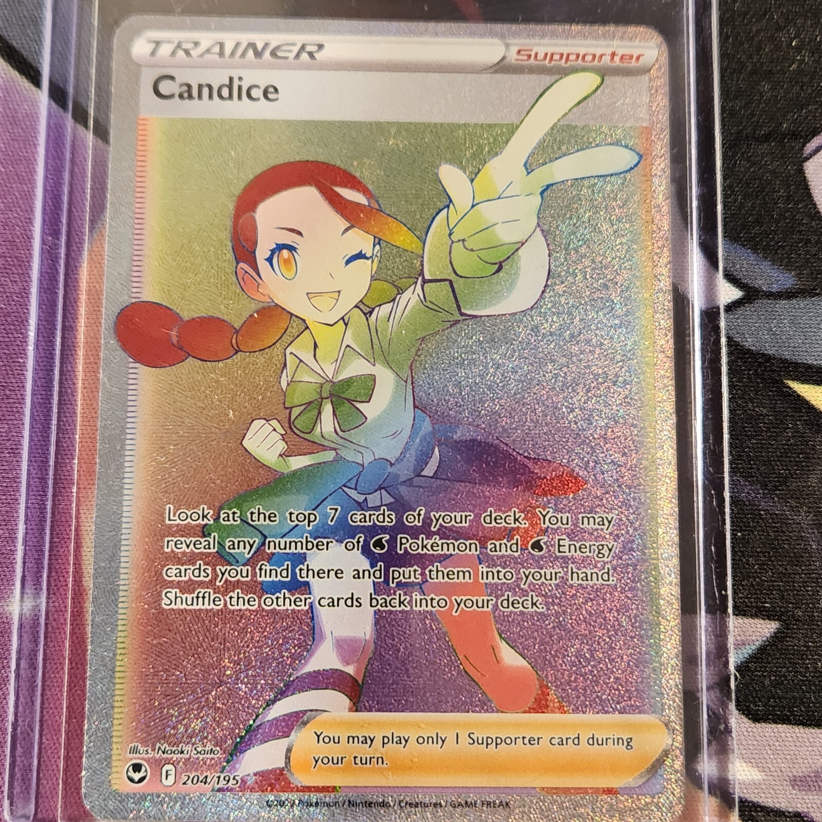 Pokémon TCG Candice Sword & Shield - Silver Tempest 204/195 Holo Secret Rare