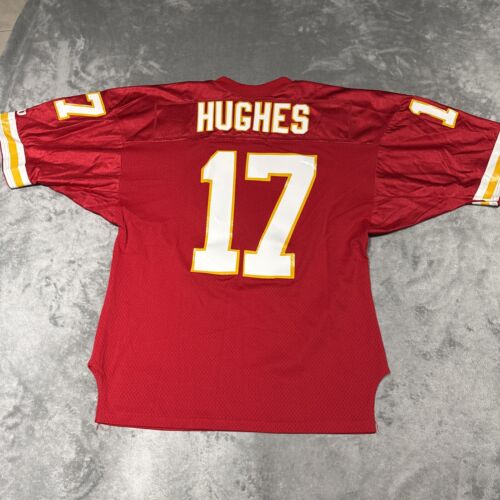 Maglia vintage Wilson sartoriale squadre prestigio Kansas City Chiefs 17 Hughes - Foto 4 di 10