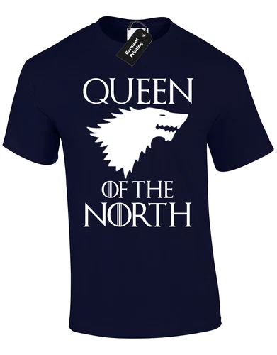 Queen Of The North Game King Snow Stark Thrones Unisex T-Shirt - Picture 6 of 11