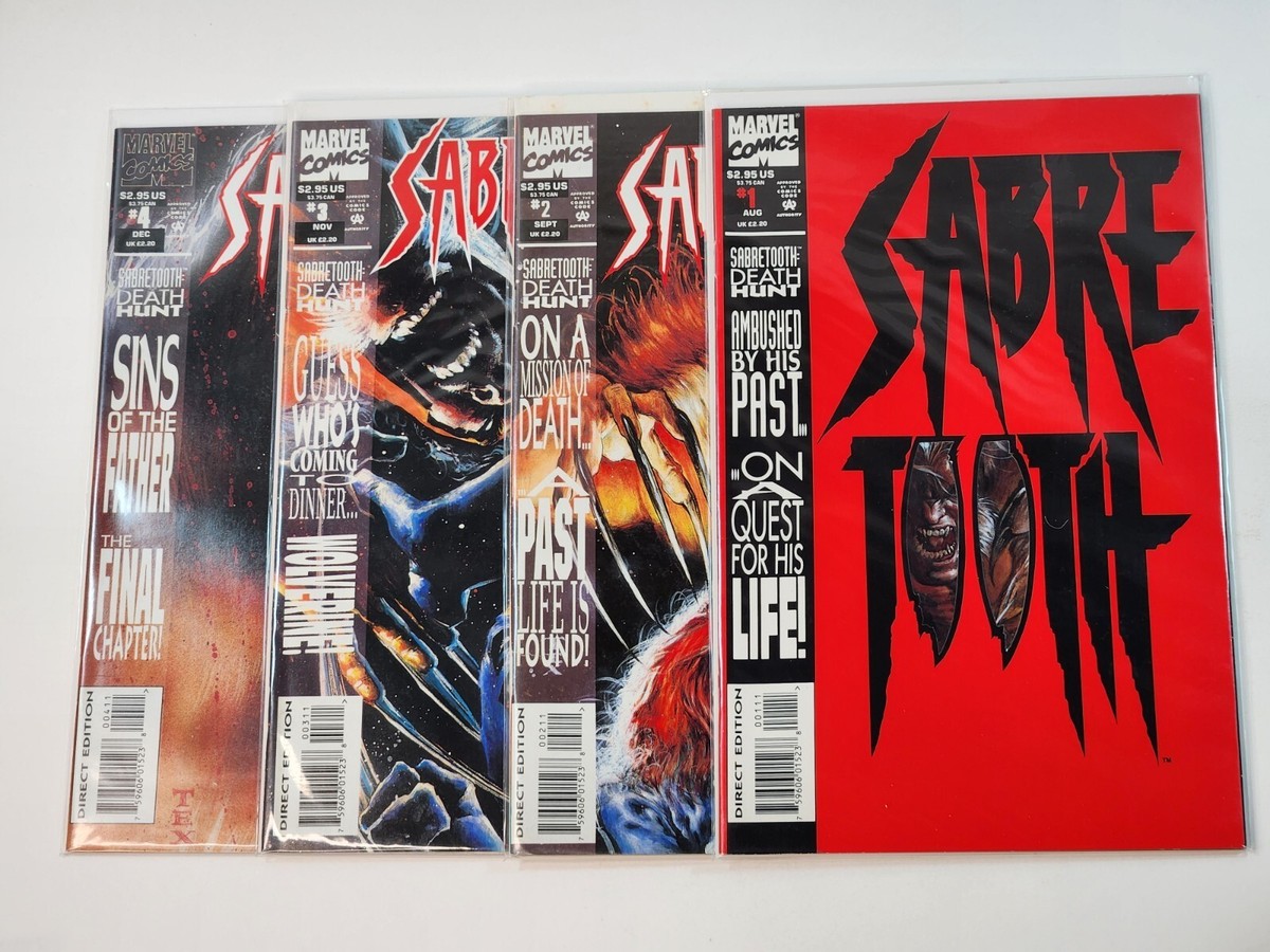 Sabretooth 1 2 3 4 DIRECT Marvel Comics Full Set 1993 VF/NM | eBay