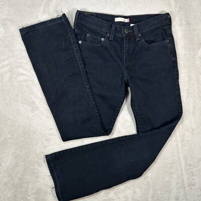 LEVIS 515 Mid Rise Bootcut Jeans Womens 29x29 Dark Wash
