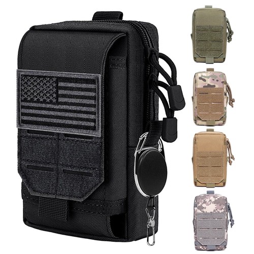 Tactical MOLLE Bag – Ginsco Gürteltasche, Wasserabweisend, Für Handy, Powerbank, Werkzeug, Outdoor & EDC