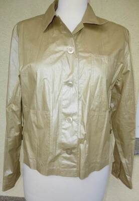 Damen Jacke, Verse, Kurz Jacke,  gold beige, Gr. 38