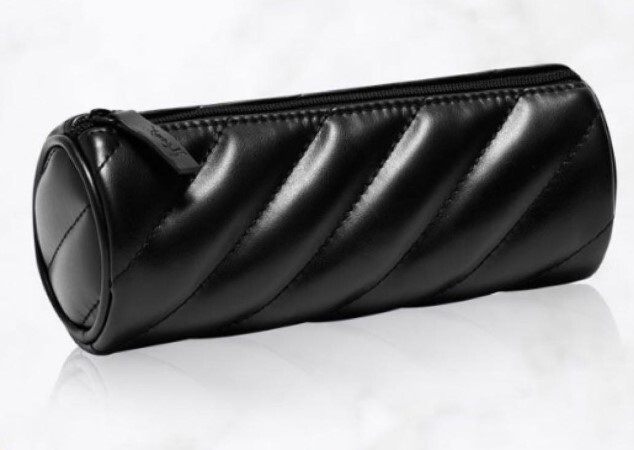 YSL Yves Saint Laurent Novità Pouch NERO GIAPPONE borsa cilindrica pelle sintetica