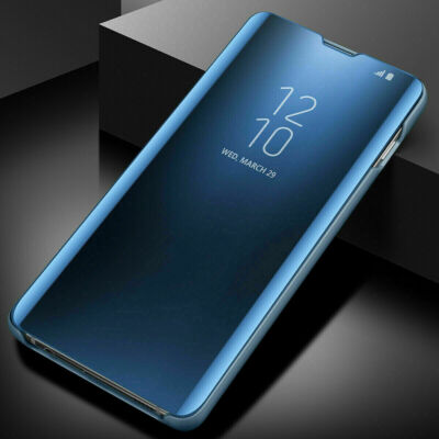 Clear S-View Mirror Flip Case Stand Cover For Samsung Galaxy S25 S24 S23 S22 S21