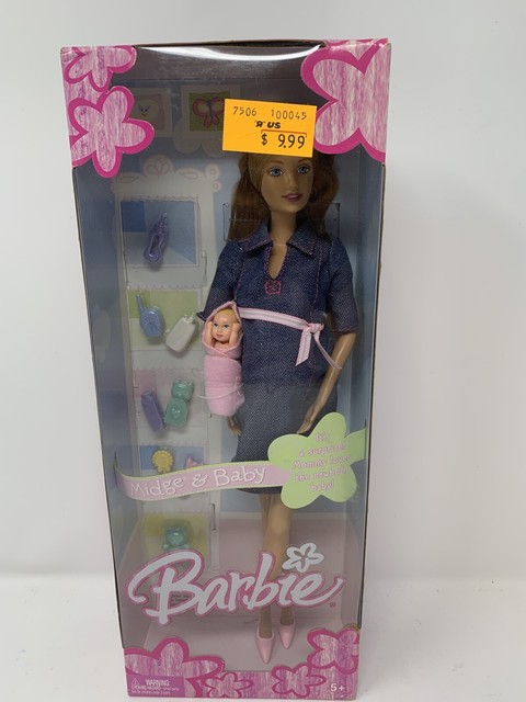 barbie doll with family