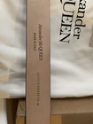 NEW Alexander McQueen Logo Skull Silver Buckle Sky BlLeather Belt 115 US 46 $390 — photo 6